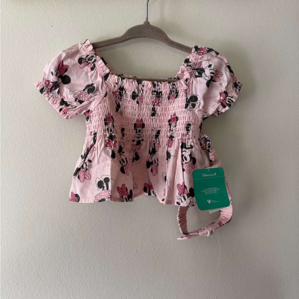 NWT Disney baby Minnie Mouse tee and pants set - Picture 2 of 3
